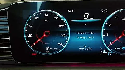 Mecedes Checking Oil Level