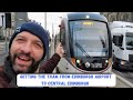 Getting the tram from Edinburgh Airport to Central Edinburgh