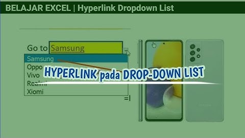 Membuat Hyperlink pada Drop-down List