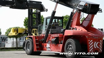 tito.com // Kalmar reach stacker DRF450-60 S5 driving - www.tito.com