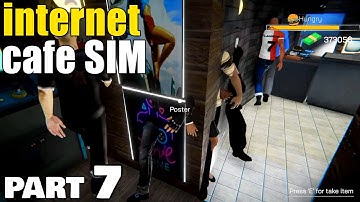 Internet Cafe Simulator Walkthrough Gameplay Part 7 - Glitches & 2nd floor expansion / PC