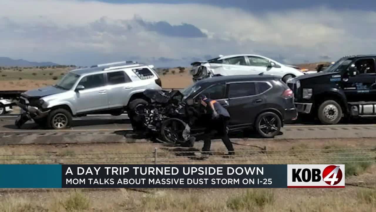 Local mother recounts aftermath of massive dust storm on I-25