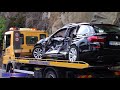 Bordighera, Rimozione del veicolo dopo la collisione - 02 07 2018