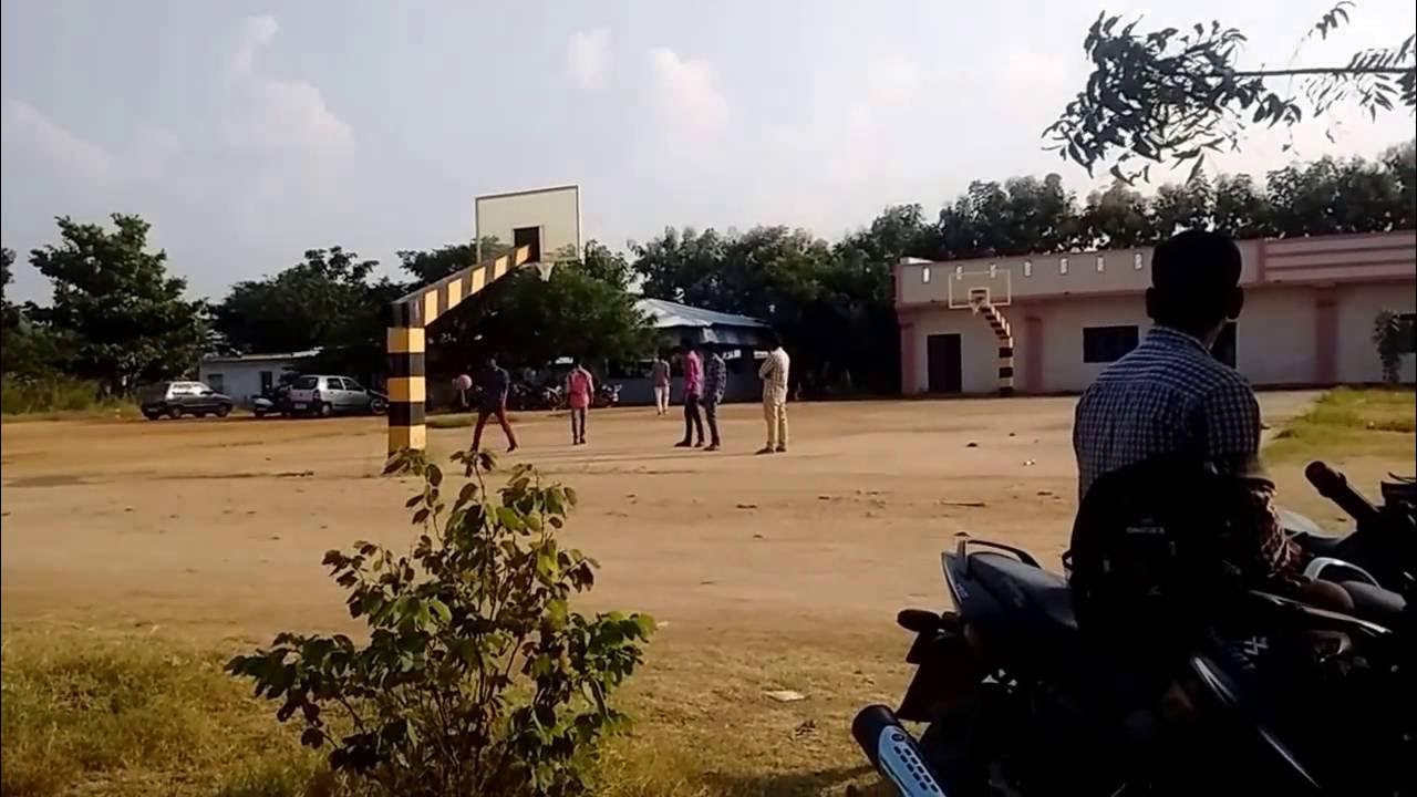 Basketball practicing the Engineering College students At Khammam KITS