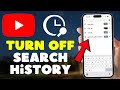 How To Turn Off Search History On YouTube I Stop YouTube Search History