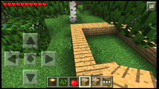 Выживаем в minecraft pe 0.9.5 #1