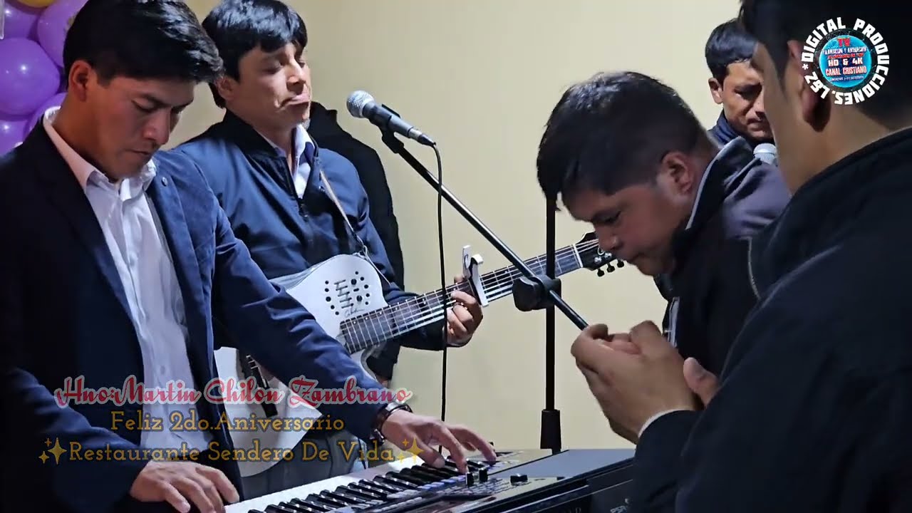 Hno:Martin Chilon Zambrano Feliz 2do.Aniversario Restaurant Sendero De Vida 