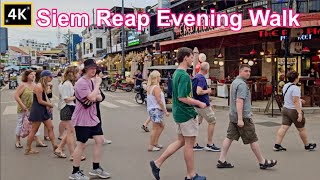 Cambodia Trip 2023 - Siem Reap Province Tour Evening Walk | [4K]