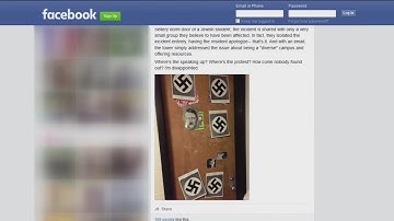 Student disciplined for taping swastikas to dorm room door