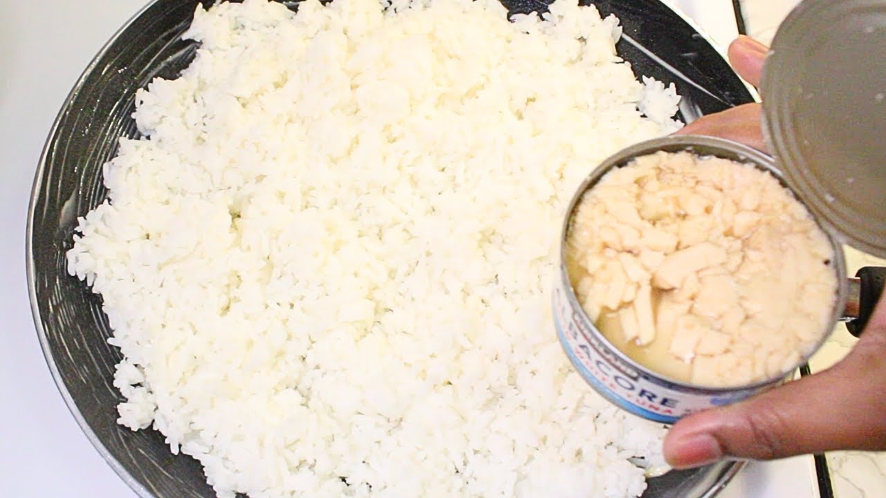 Do you have rice and canned tuna at home? 😋 Quick, easy, tasty