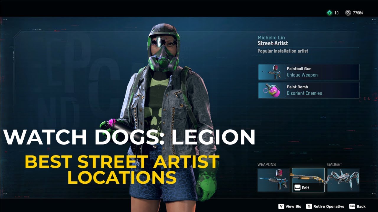 Watch Dogs Legion BEST LOCATIONS TO FIND A STREET ARTIST YouTube