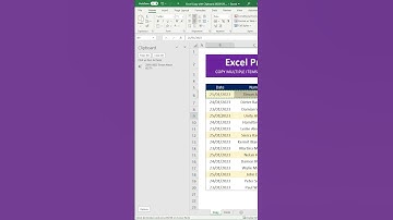 Excel Tutorial: How to Use the Clipboard to Copy Multiple Ranges