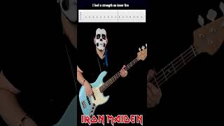 The Clairvoyant - Iron Maiden | 4 | #shorts  #ironmaiden  #ironmaidencover #basscover #bassplayer