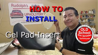 How to DIY Gel Pad Install Motorcycle seat upholstery