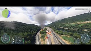 Extinción de incendio forestal en Ourense Galicia con MH60 y MISSION HUB