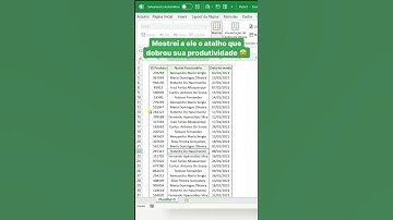 COMO OCULTAR LINHAS NO EXCEL | #shorts