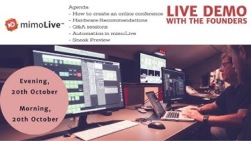 mimoLive™ - Live Demo with the founders