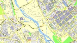 Delhi India editable layered PDF Vector Map