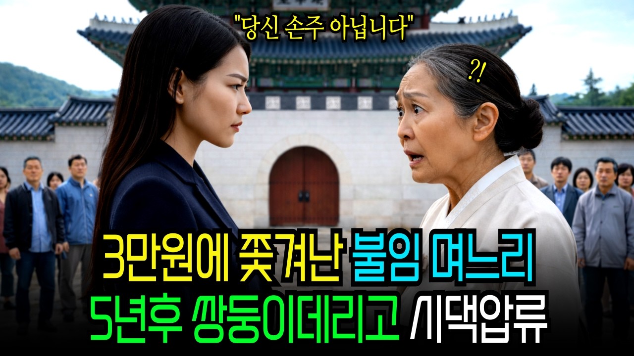 씨 마른 돌계집이라며 3만 원 주고 내쫓은 시어머니, 5년 뒤 똑 닮은 쌍둥이 앞세워 나타나자 거품 물고 쓰러진 이유