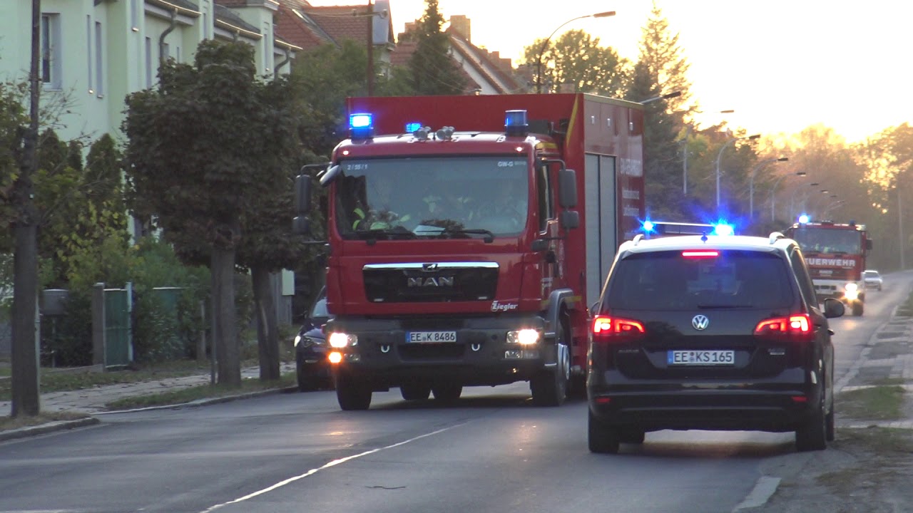 [Erstmalig!] FF Elsterwerda GW-Gefahrgut + LF8 + FF Theisa MTF