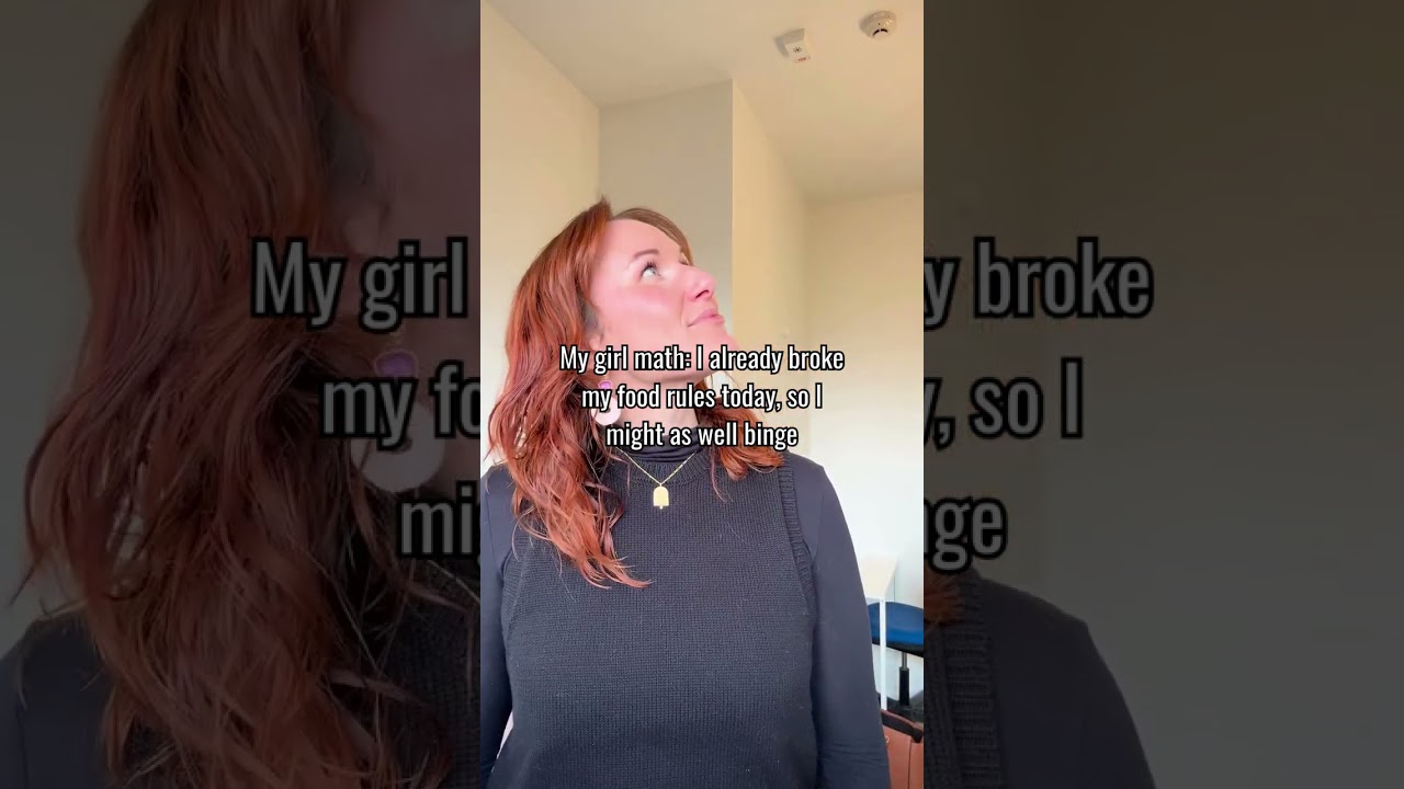 My girl math: I already broke my food rules today, so I might as well binge