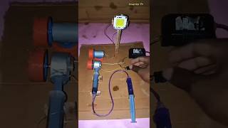 Science Experiment Water Pressure Machine & LED Light • Dual Dc Motor Generator