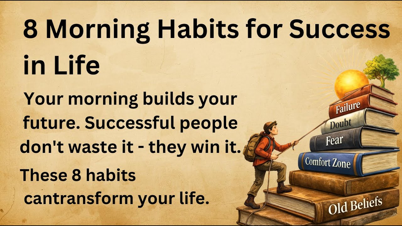 8 Miracle Morning Habits for Success in Life || Graded Reader || Improve Your English Fluency ✔️