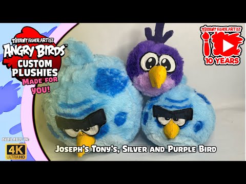 Angry Birds Custom Plushies: Made For YOU!: Joseph’s Tony’s, Silver and Purple Bird [4K]