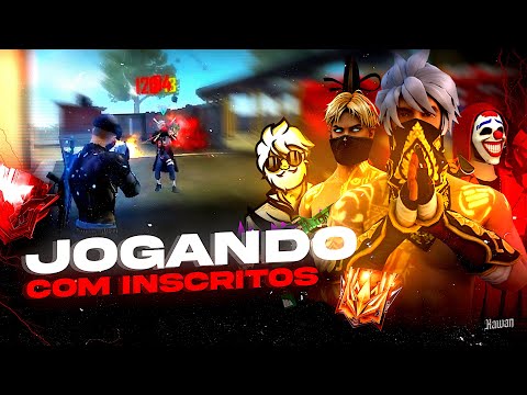 ❄️FREE FIRE - AO VIVO❄️ Jogando com os INSCRITOS⚡X1 Dos Crias!  🔥4x4🔥e🔥6x6🔥RUMO Ao MESTRE!