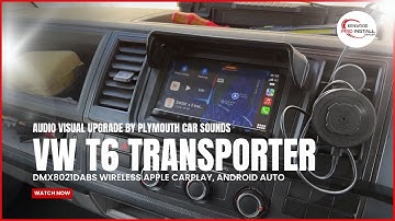 Ultimate VW T6 Upgrade Wireless CarPlay Now Onboard! KENWOOD DMX8021DABS #vw #vwt6 #vanlife