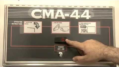CMA Conveyor Dishwasher Operating Procedures