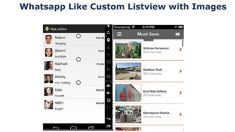 Android Listview with Images and Text