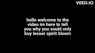ONLY buy lesser spirit blooms in epic 7