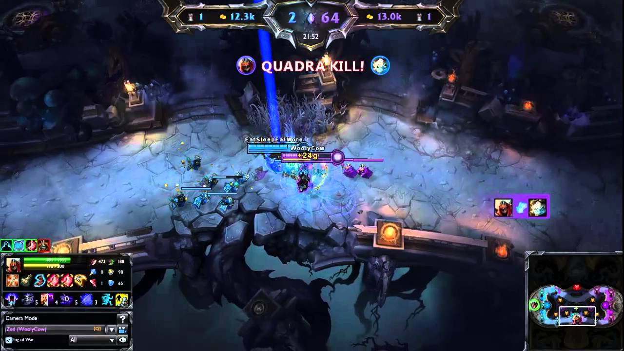 Zed Pentakill - on Twisted Treeline 3v3 - HEXAKILL