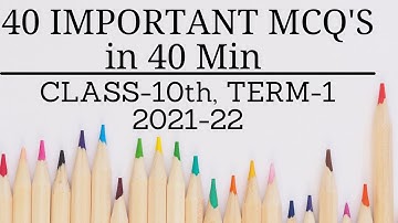 40 Important MCQ
