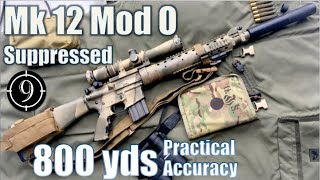 Mk12 Mod0 SPR to 800yds (Suppressed- AEM-5): Practical Accuracy (Vortex 2.5-10x32, SOCOM Rifle)