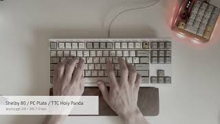 스웨그키 쉘비80 TTC 홀리판다 | 공방윤활 타건영상
