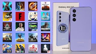 Game Test Samsung Galaxy A54 5G in 20 Games Android Fortnite 4k PUBG Genshin Call of Duty