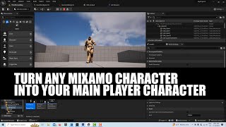 Turn Any Mixamo Character into your Main Player Character using an Animation Blueprint in UE 5.3