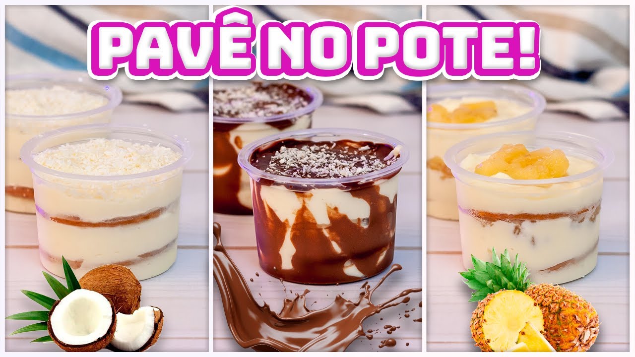 🤑 Ganhe MUITO Dinheiro Vendendo Pavê | 3 SOBREMESAS NO POTE COM APENAS 1 BASE! Fácil e Barato 