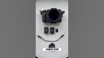 60 seconds step-by-step: set up your DJI Mic with your camera (Fujifilm) #shorts