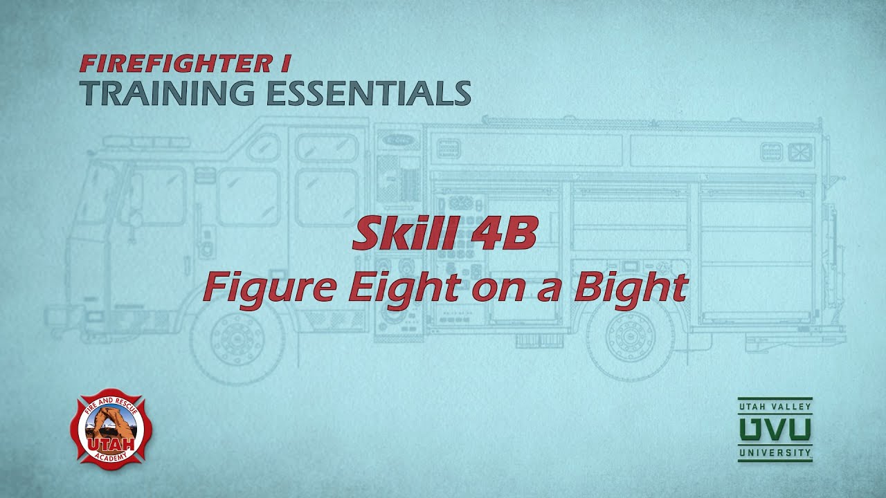 Firefighter I Skill 4B: Tying a Figure Eight on a Bight - YouTube