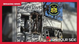 Dump truck hits Owensville home; 1 resident dead