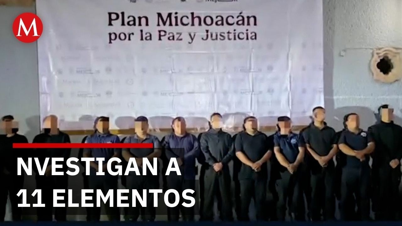 Arrestan a 11 policías en Michoacán por presuntos vínculos con el Cártel Jalisco Nueva Generación