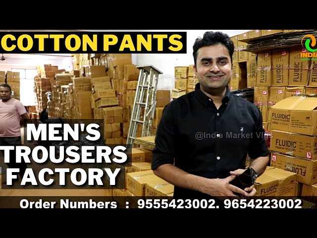 men cotton trouser Size  2830323436 Technics  Attractive Pattern at  Rs 300  Piece in Delhi