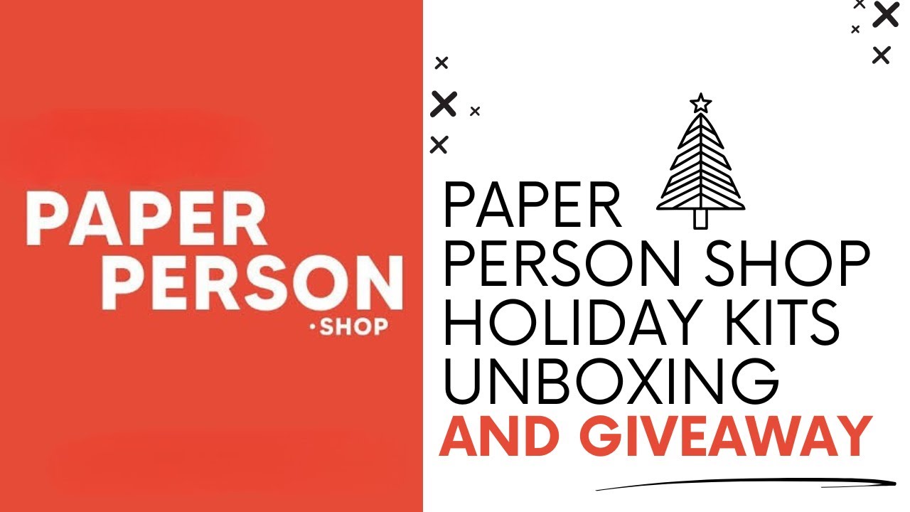 Распаковка и розыгрыш праздничного набора Paper Person Shop ‼️Закрыто‼️