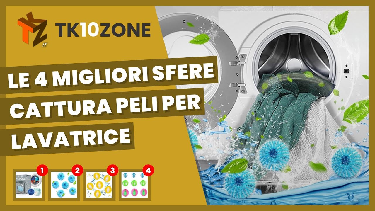 Le 4 migliori sfere cattura peli per lavatrice 