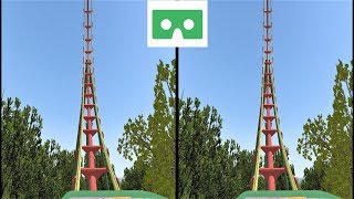 VR 3D video Roller Coaster 20 Американские Горки для VR очков 3D SBS VR box google cardboard