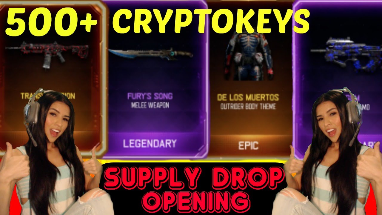 BLACK OPS 3: 500 + CRYPTOKEYS SUPPLY DROP OPENING (COD BO3 500 ...