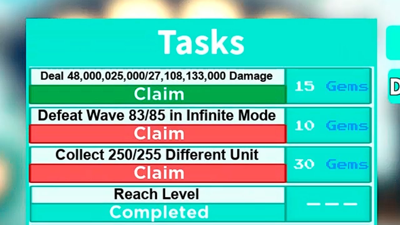 Collecting New Damage Task Limit - All Star Tower Defense 